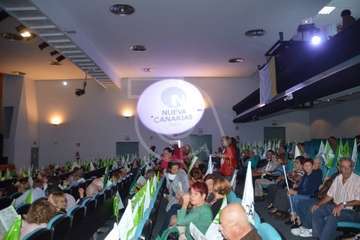 Nueva Canarias llena el aforo en la presentación de su candidatura al Ayuntamiento de Telde (Foto TA)